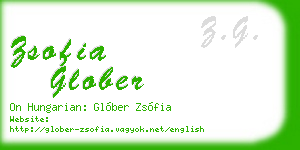 zsofia glober business card